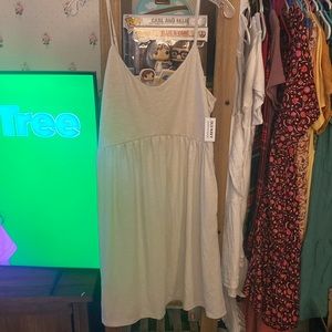 Light beige spaghetti strap sundress